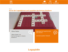 Tablet Screenshot of logopaedie-so.ch
